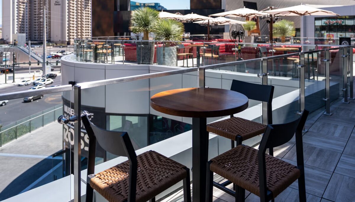 Exterior view of Jason Aldean’s Kitchen & Bar in Las Vegas.