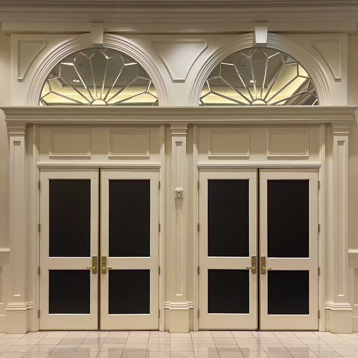 Interior view of the Venetian Convention Center in Las Vegas.