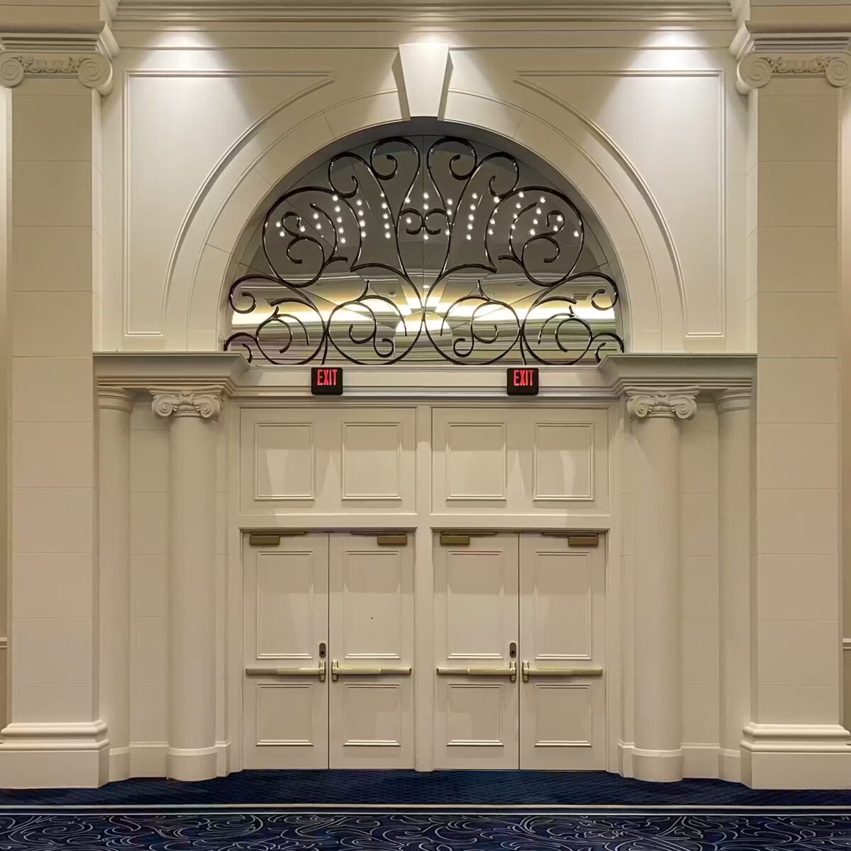 Interior view of the Venetian Convention Center in Las Vegas.