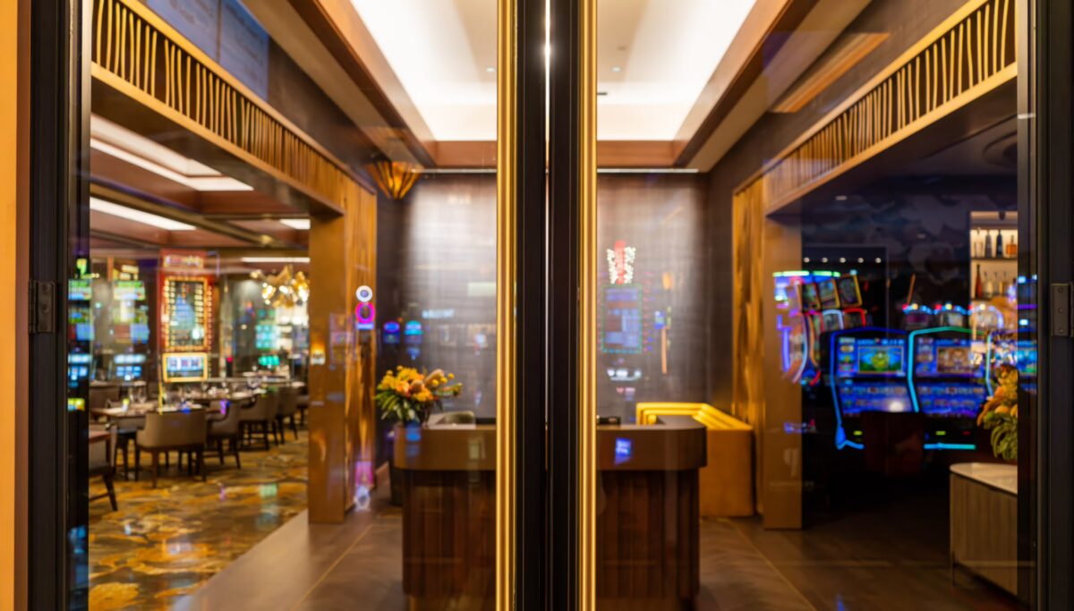 Interior view of the Great Oak Steakhouse & Paisanos at Pechanga Resort Casino in Temecula, California.