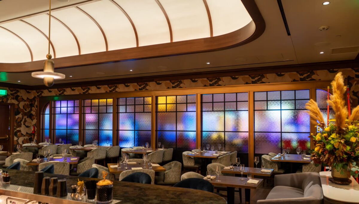 Interior view of the Great Oak Steakhouse & Paisanos at Pechanga Resort Casino in Temecula, California.